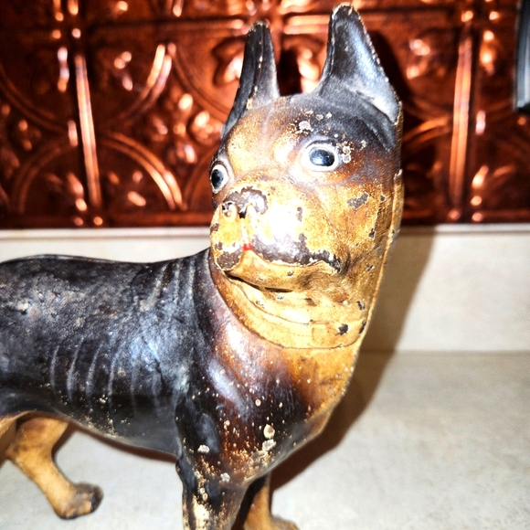 Antique Boston Terrier Cast Iron Doorstop - Picture 2 of 6
